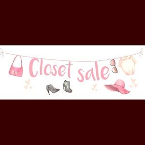 Closet sale starting now 🛍
